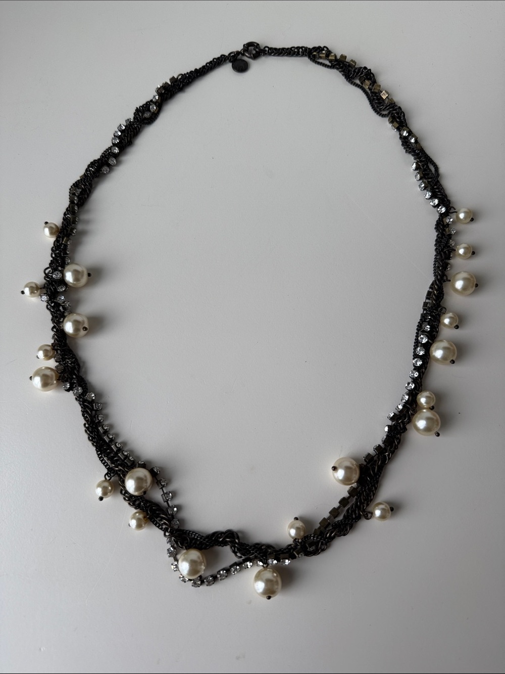 J. Crew mixed media statement necklace